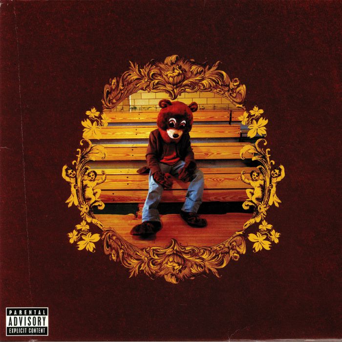 This is the cover art for The College Dropout, Kanye Wests first solo album